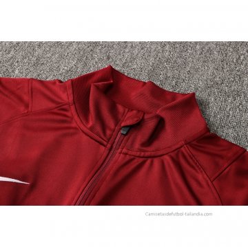 Chandal de Chaqueta del Barcelona 2021-2022 Rojo