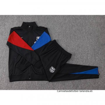 Chandal de Chaqueta del Barcelona Nino 2024-2025 Negro