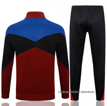 Chandal de Chaqueta del Barcelona Nino 2024-2025 Rojo y Azul