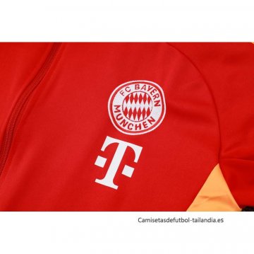 Chandal de Chaqueta del Bayern Munich Nino 2024-2025 Rojo Amarillo