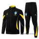 Chandal de Chaqueta del Brasil Nino 2026-2027 Negro Amarillo