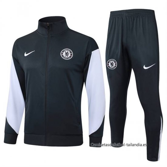 Chandal de Chaqueta del Chelsea 2025-2026 Gris - Haga un click en la imagen para cerrar