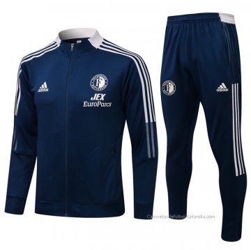 Chandal de Chaqueta del Feyenoord 2021-2022 Azul Chandal de Chaqueta del Feyenoord 2021-2022 Azul