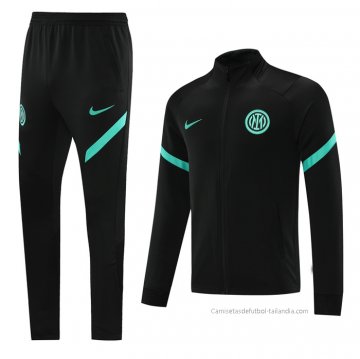 Chandal de Chaqueta del Inter Milan 2021-2022 Negro Chandal de Chaqueta del Inter Milan 2021-2022 Negro