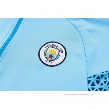 Chandal de Chaqueta del Manchester City 2023-2024 Azul