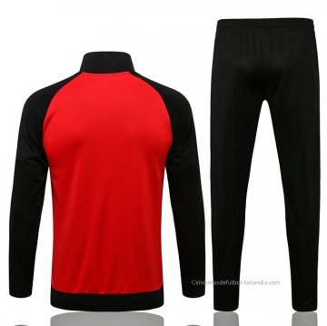 Chandal de Chaqueta del Manchester United 2021-2022 Rojo y Negro