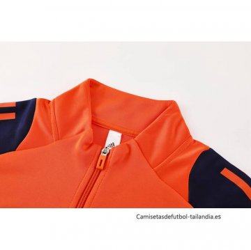Chandal de Chaqueta del Manchester United Nino 2024-2025 Naranja