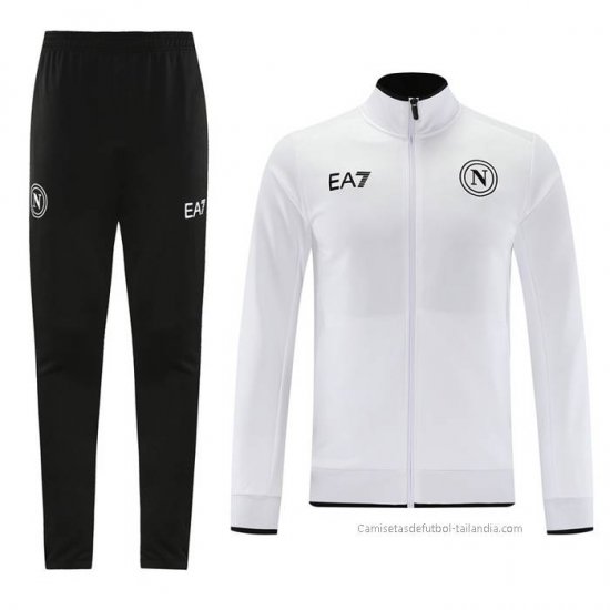 Chandal de Chaqueta del Napoli 2023-2024 Blanco - Haga un click en la imagen para cerrar