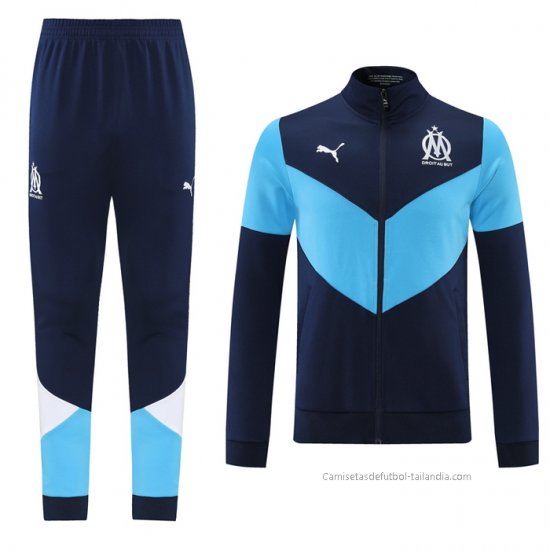 Chandal de Chaqueta del Olympique Marsella 2021-2022 Azul - Haga un click en la imagen para cerrar