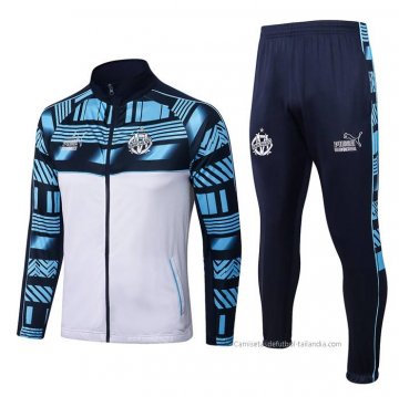 Chandal de Chaqueta del Olympique Marsella 2022-2023 Azul y Blanco Chandal de Chaqueta del Olympique Marsella 2022-2023 Azul y Blanco