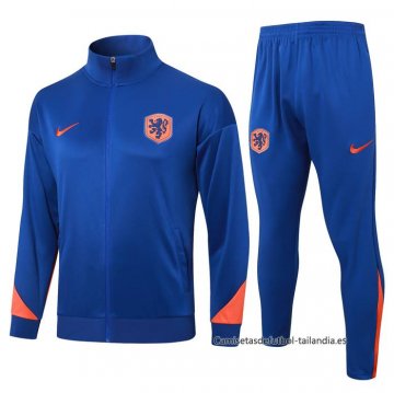 Chandal de Chaqueta del Paises Bajos 2024-2025 Azul Chandal de Chaqueta del Paises Bajos 2024-2025 Azul