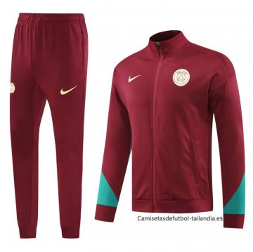 Chandal de Chaqueta del Paris Saint-Germain 2024-2025 Rojo