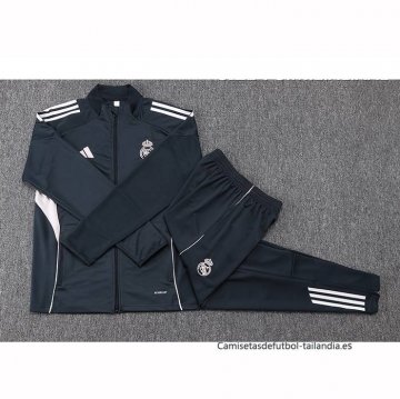 Chandal de Chaqueta del Real Madrid Nino 2025-2026 Gris