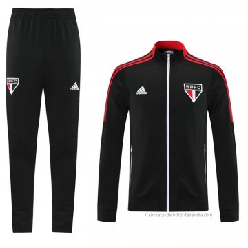 Chandal de Chaqueta del Sao Paulo 2021-2022 Negro Chandal de Chaqueta del Sao Paulo 2021-2022 Negro