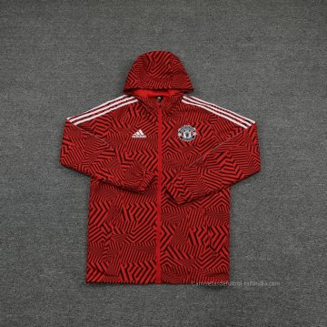 Chandal de Rompevientos del Manchester United 2021 Rojo