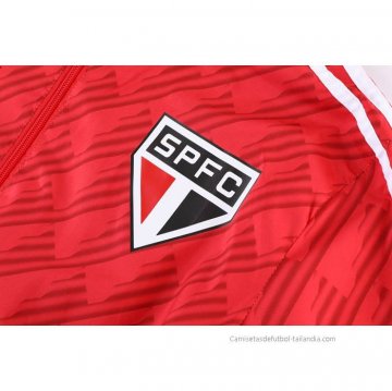 Chandal de Rompevientos del Sao Paulo 2022-2023 Rojo
