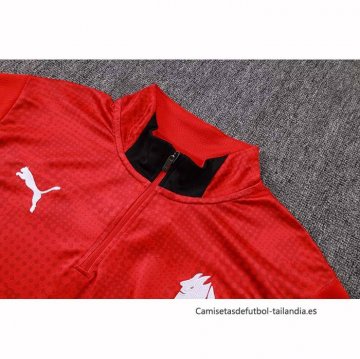 Chandal de Sudadera del AC Milan Nino 2025-2026 Rojo