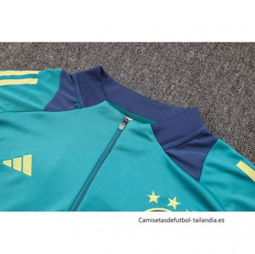 Chandal de Sudadera del Ajax Nino 2024-2025 Verde