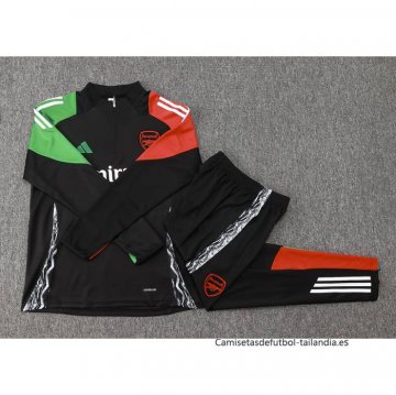 Chandal de Sudadera del Arsenal 2024-2025 Negro