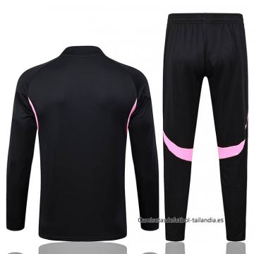 Chandal de Sudadera del Arsenal 2025-2026 Negro Rosa