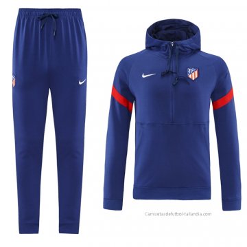 Chandal de Sudadera del Atletico Madrid 2021-2022 Azul Chandal de Sudadera del Atletico Madrid 2021-2022 Azul