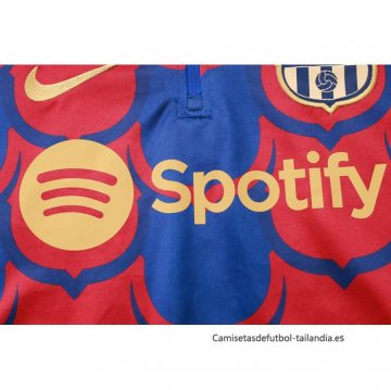 Chandal de Sudadera del Barcelona 2024-2025 Azul y Rojo
