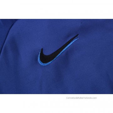 Chandal de Sudadera del Barcelona Nino 2022-2023 Azul
