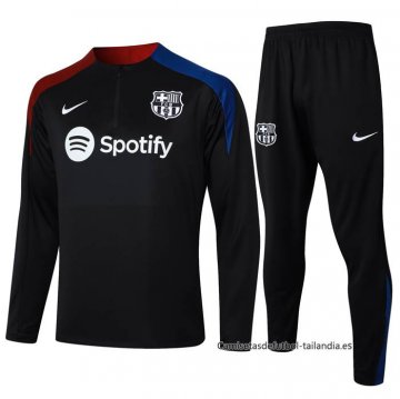 Chandal de Sudadera del Barcelona Nino 2024-2025 Negro Chandal de Sudadera del Barcelona Nino 2024-2025 Negro