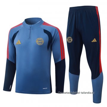 Chandal de Sudadera del Bayern Munich Nino 2026-2027 Azul Gris Chandal de Sudadera del Bayern Munich Nino 2026-2027 Azul Gris