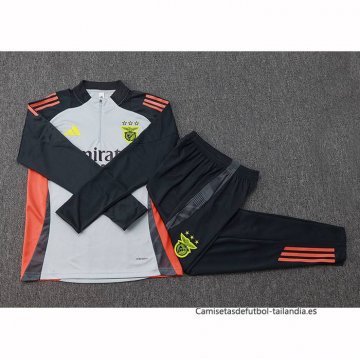 Chandal de Sudadera del Benfica 2024-2025 Gris
