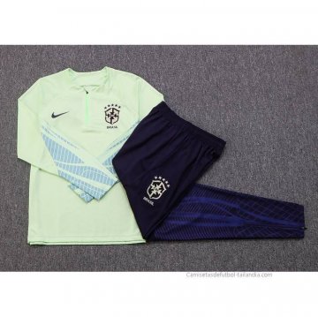 Chandal de Sudadera del Brasil Nino 2022-2023 Verde