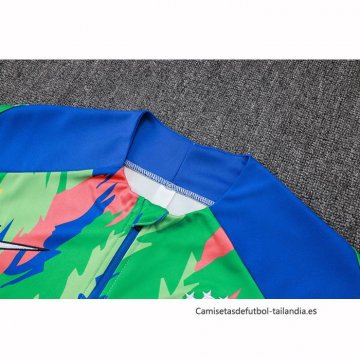 Chandal de Sudadera del Brasil Nino 2025-2026 Verde