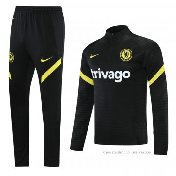 Chandal de Sudadera del Chelsea 2021-2022 Negro
