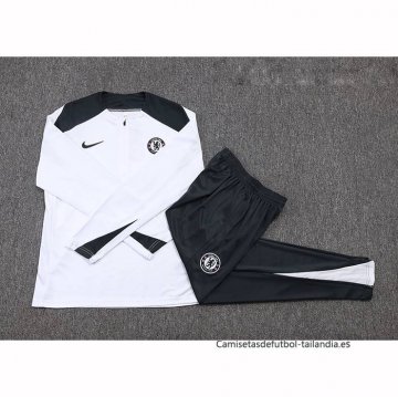Chandal de Sudadera del Chelsea Nino 2025-2026 Blanco