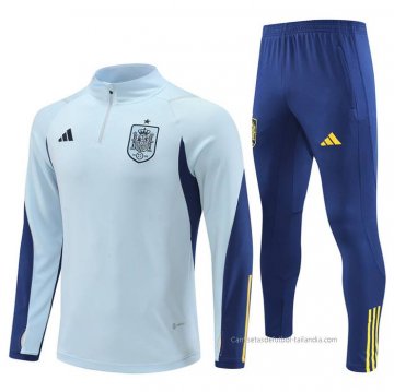 Chandal de Sudadera del Espana 2022-2023 Azul Claro