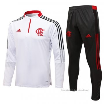 Chandal de Sudadera del Flamengo 2021-2022 Blanco Chandal de Sudadera del Flamengo 2021-2022 Blanco