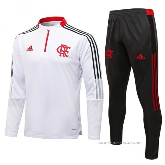 Chandal de Sudadera del Flamengo 2021-2022 Blanco - Haga un click en la imagen para cerrar