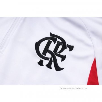 Chandal de Sudadera del Flamengo Nino 2023-2024 Blanco