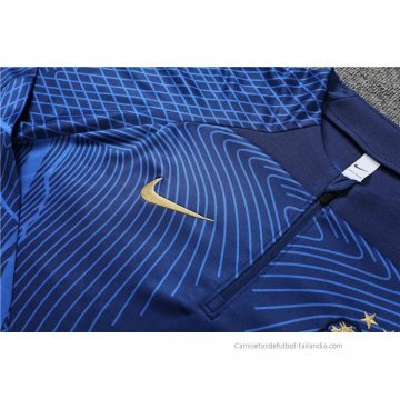 Chandal de Sudadera del Francia 2022-2023 Azul Oscuro