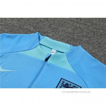 Chandal de Sudadera del Inglaterra 2022-2023 Azul Claro
