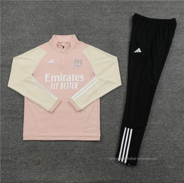 Chandal de Sudadera del Lyon Nino 2023-2024 Rosa