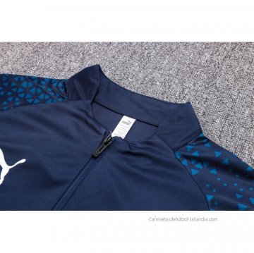 Chandal de Sudadera del Manchester City 2023-2024 Azul Oscuro