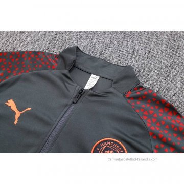 Chandal de Sudadera del Manchester City 2023-2024 Gris