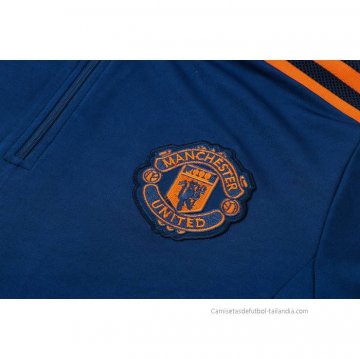 Chandal de Sudadera del Manchester United 2022-2023 Azul