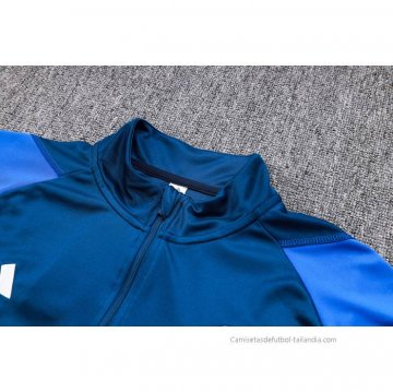 Chandal de Sudadera del Manchester United Nino 2023-2024 Azul