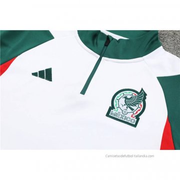 Chandal de Sudadera del Mexico Nino 2023-2024 Blanco