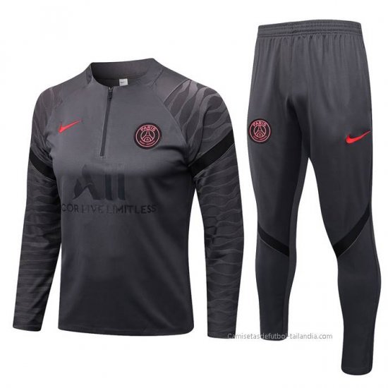 Chandal de Sudadera del Paris Saint-Germain 2022-2023 Gris - Haga un click en la imagen para cerrar