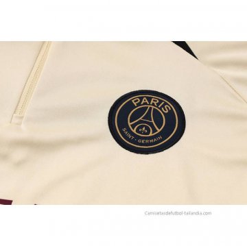 Chandal de Sudadera del Paris Saint-Germain 2023-2024 Amarillo