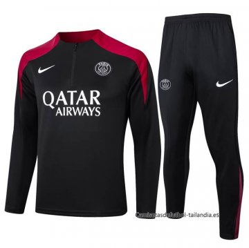 Chandal de Sudadera del Paris Saint-Germain 2024-2025 Negro Chandal de Sudadera del Paris Saint-Germain 2024-2025 Negro