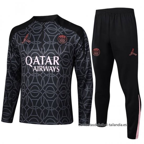 Chandal de Sudadera del Paris Saint-Germain Jordan Nino 2024-2025 Negro - Haga un click en la imagen para cerrar